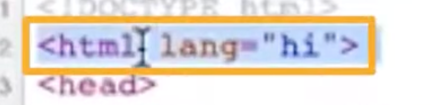 html lang hi
